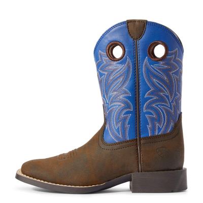 Ariat Catch Em - Western Laarzen DonkerChocola Kinderen - 26388-012